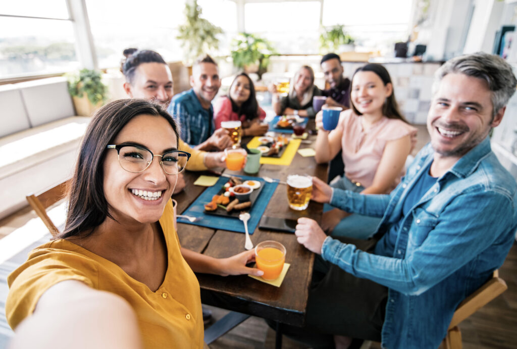 goverment employees taking lunch together